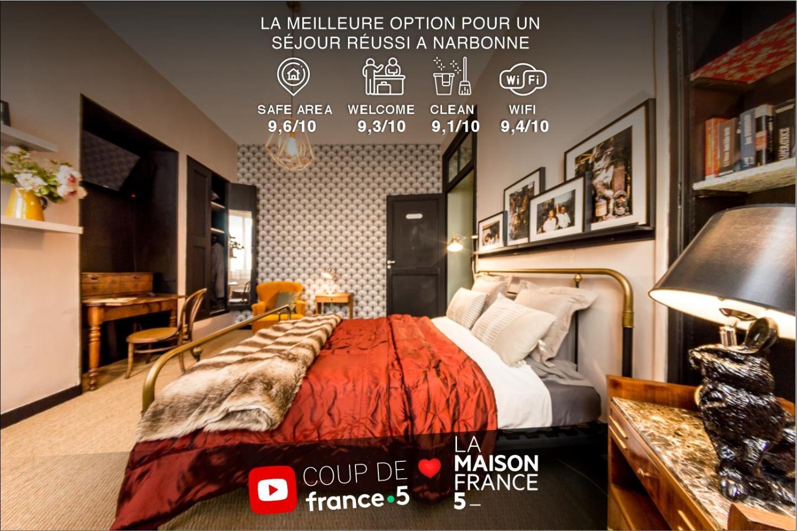 Retromirabeau - Chambre Suite & Appartements De Charme - Localisation Premium ナルボンヌ エクステリア 写真